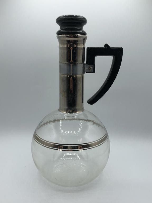 VINTAGE INLAND BLOWN GLASS CARAFE W/STOPPER (1 of 6)