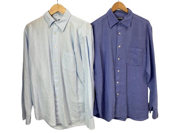 VILEBREQUIN LINEN DRESS SHIRTS SIZE L LOT OF 2 (1 of 5)