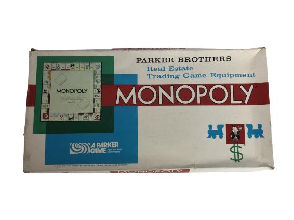 VINTAGE MONOPOLY GAME: VINTAGE MONOPOLY GAME -GOOD CONDITION BUT PIECE COUNT IS NOT VERIFIEDCOLLECTIBLE GAMES; BRAIN TEASERS; PUZZLESBC061621