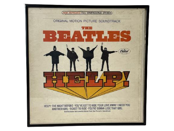 THE BEATLES "HELP!"  FRAMED VINYL RECORD ALBUM (1 of 1)