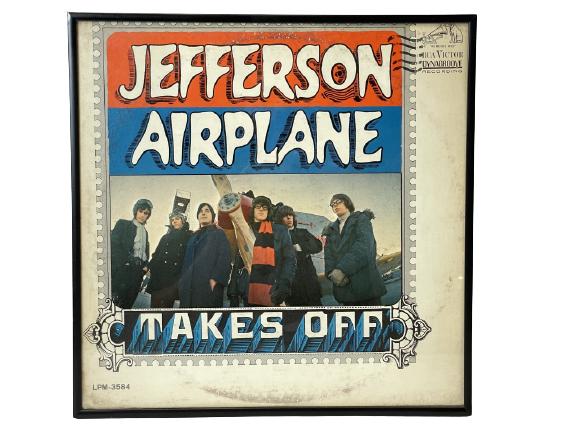 1966 JEFFERSON AIRPLANE FRAMED VINYL RECORD ALBUM (1 of 1)