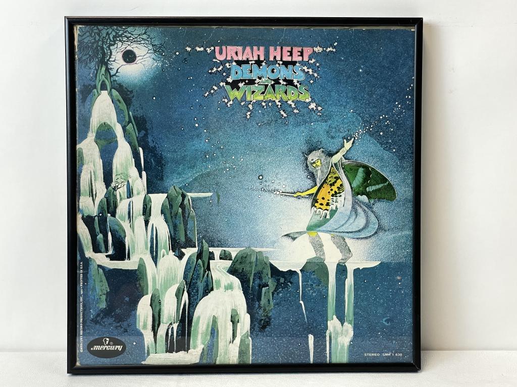 1972 URIAH HEEP "DEMONS & WIZARDS" FRAMED RECORD (1 of 1)