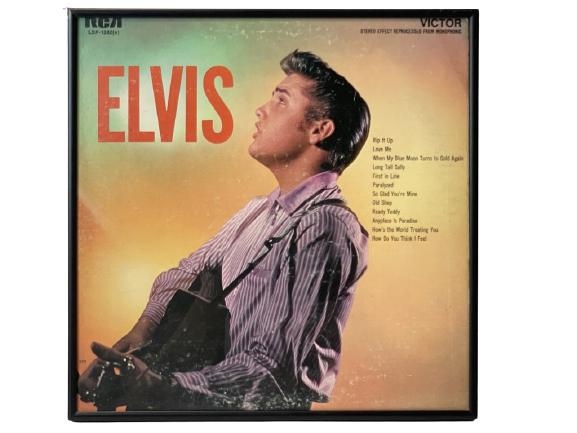 1956 ELVIS PRESLEY "ELVIS" NO. 2  FRAMED RECORD (1 of 1)