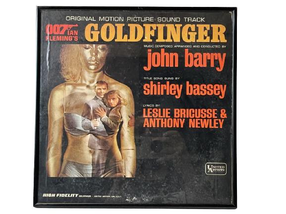 1964 JAMES BOND "GOLDFINGER" FRAMED RECORD (1 of 1)