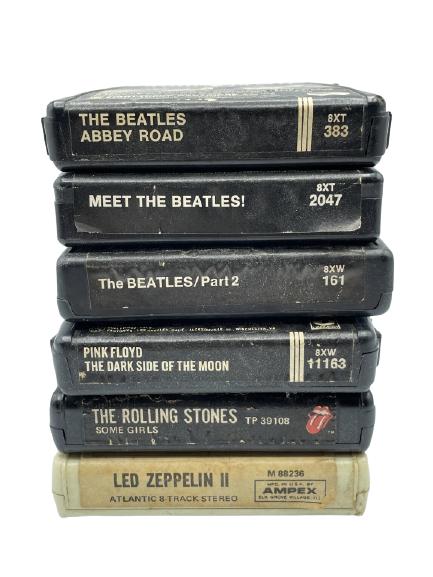 VINTAGE ROCK 8 TRACK CASSETTE COLLECTION (1 of 2)