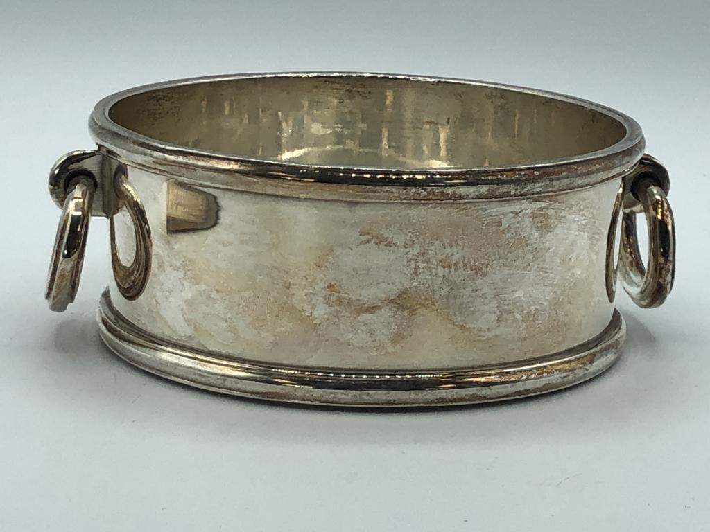 VINTAGE RALPH LAUREN SILVER PLATE MAGNUM COASTER (1 of 4)