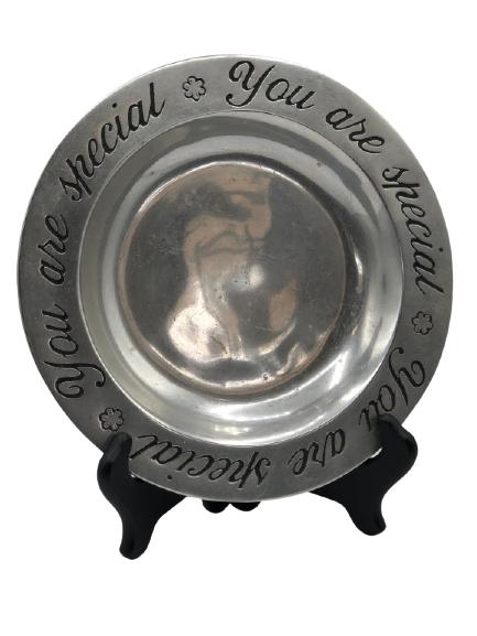 VTG WILTON ARMETALE "YOU ARE SPECIAL" PEWTER PLATE (1 of 3)