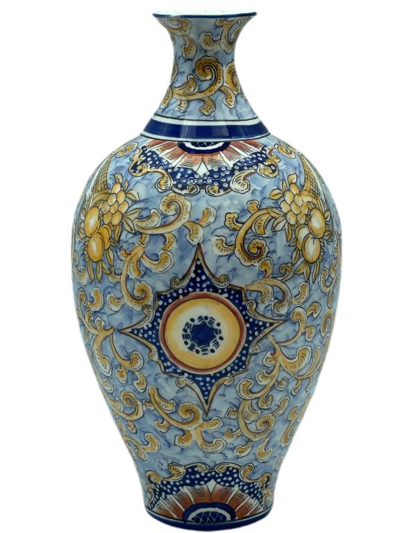 VERSACE INSPIRED TALL VASE 14 1/2" (1 of 1)