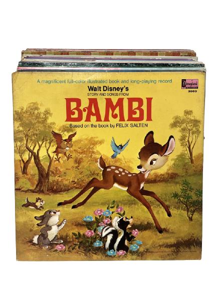 24 VINTAGE ASSORTED WALT DISNEY RECORDS (1 of 2)