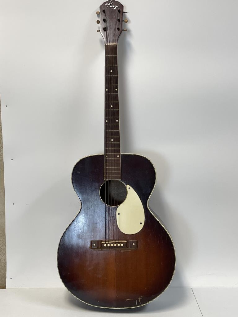 VINTAGE KAY ACOUSTIC GUITAR (1 of 8)