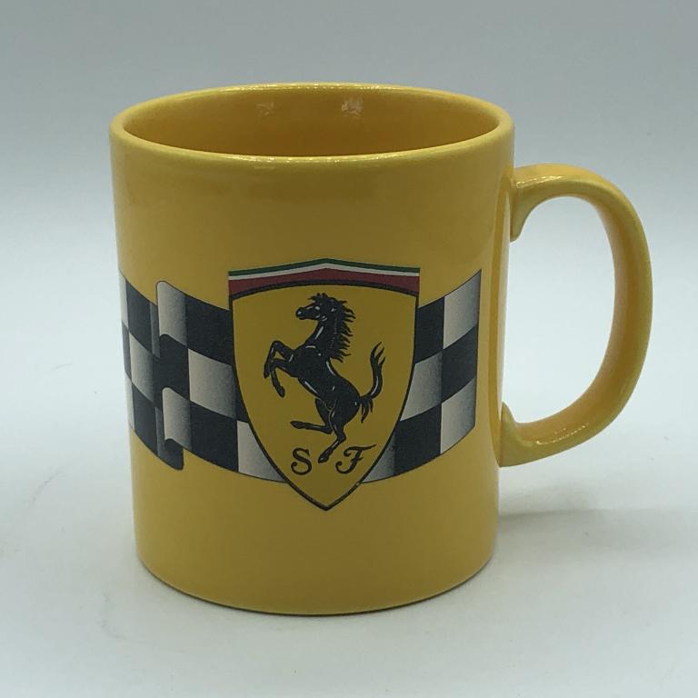 VTG 2000 YELLOW FERRARI STALLION SHIELD COFFEE MUG (1 of 3)