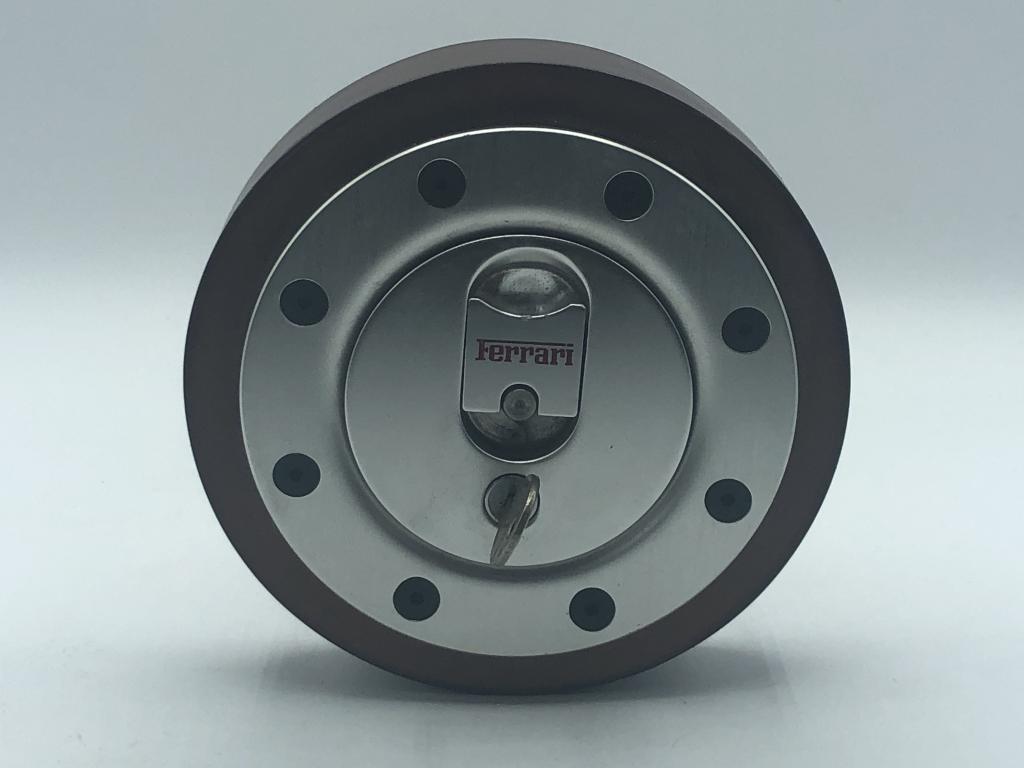 VINTAGE FERRARI  WOOD & METAL WHEEL DECOR 5.5" (1 of 4)