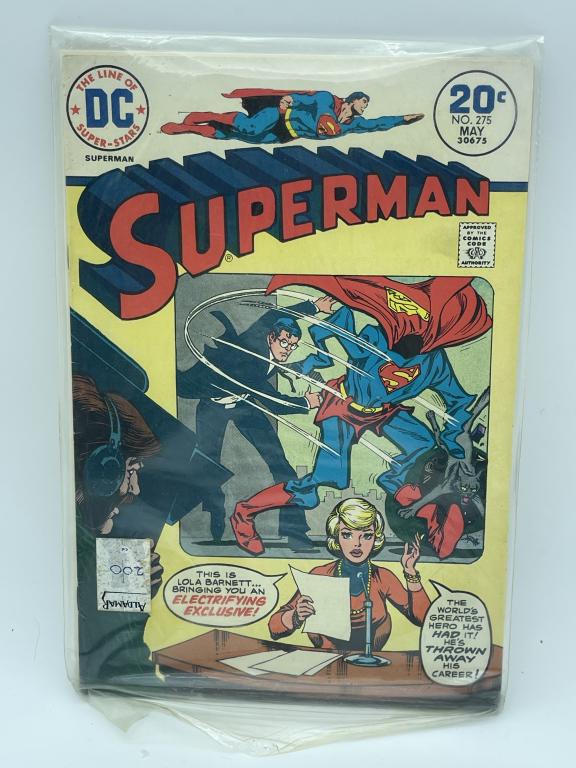 DC SUPERSTARS SUPERMAN  20 CENT COMIC BOOK (1 of 1)