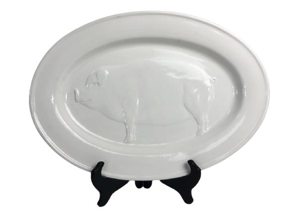 VTG WILLIAMS SONOMA CERAMIC PIG SERVING PLATTER (1 of 4)