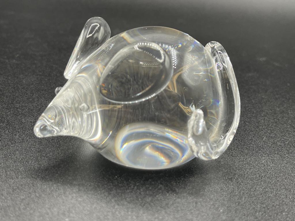 VTG STEUBEN  SIGNED CRYSTAL MOUSE (1 of 6)