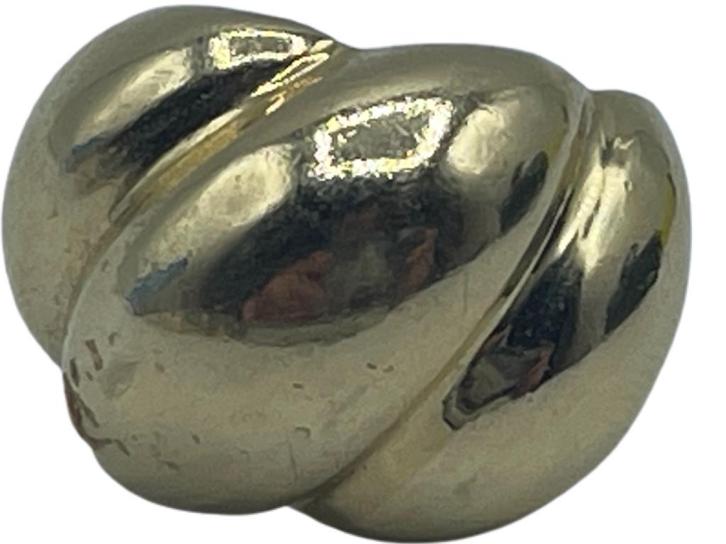 14K GOLD FLUTED RING SIZE 6 1/2 (1 of 6)