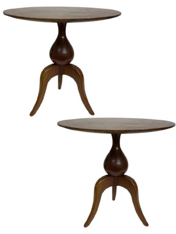 PAIR OF MID CENTURY NEW HOPE STUDIO SIDE TABLES (1 of 11)