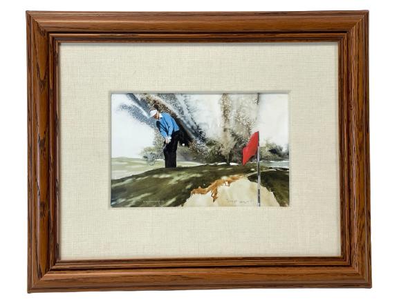 DALE COOPER "CHIP SHOT" GOLF WATERCOLOR PRINT (1 of 6)
