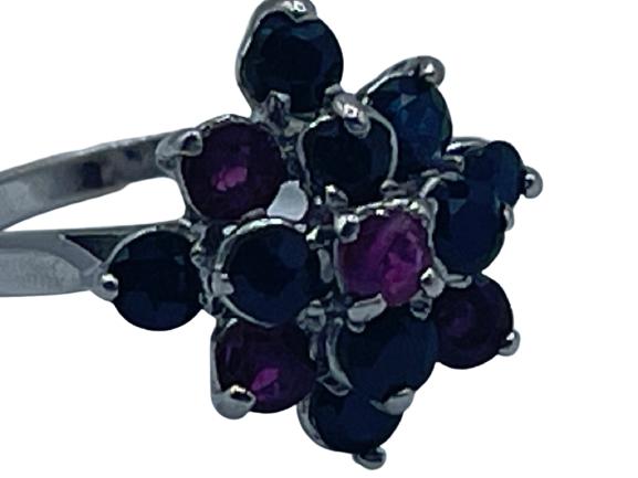 SAPPHIRE, RUBY AND 14K GOLD RING (1 of 6)