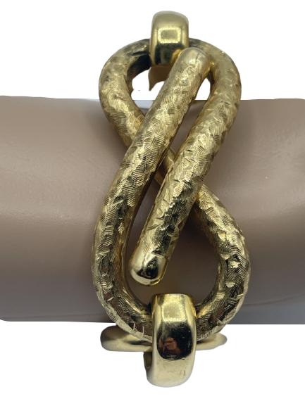 ELEGANT HEAVY 18k GOLD LINK BRACELET (1 of 11)