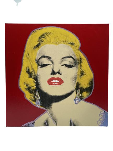 STEVE KAUFMAN "MARILYN" SILK SCREEN ON CANVAS 20" (1 of 5)
