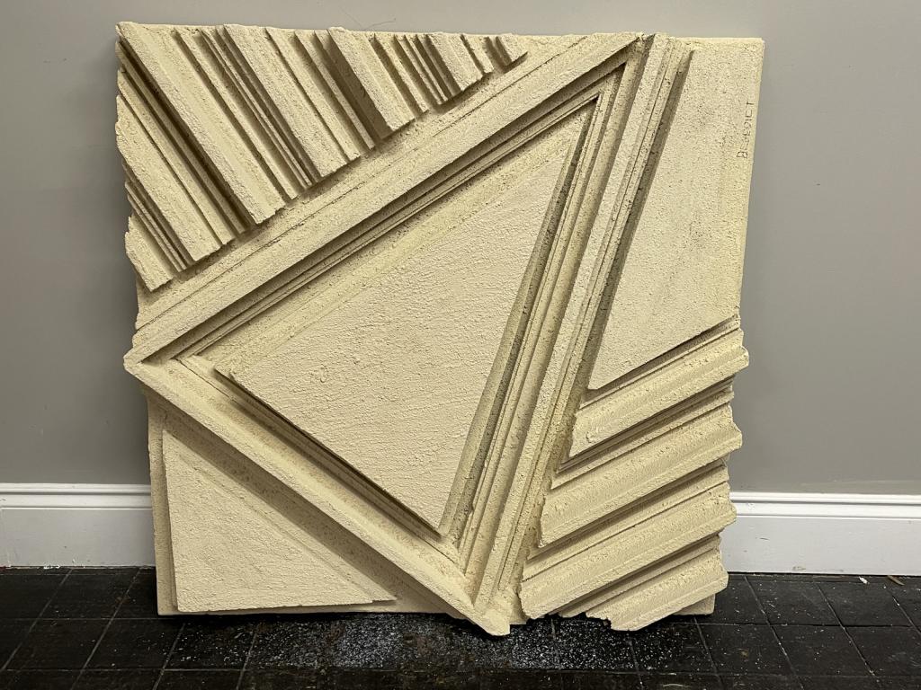 BENEDICT MID CENTURY GEOMETRIC WALL ART 48" (1 of 3)