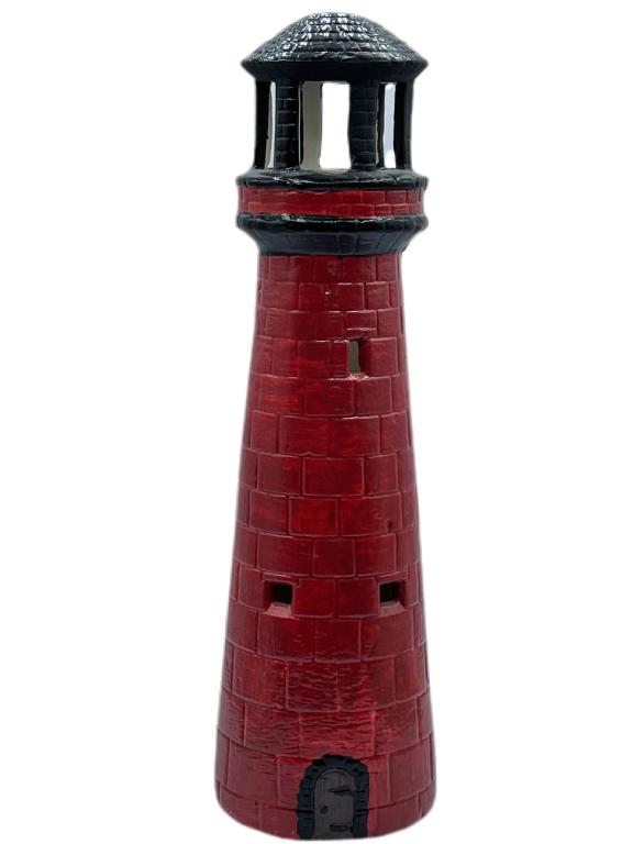DECORATIVE CERAMIC POTTERY LIGHTHOUSE (1 of 5)