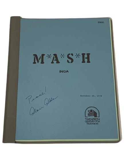 SIGNED ALAN ALDA M.A.S.H. TELEVISION SCRIPT 1978 (1 of 10)