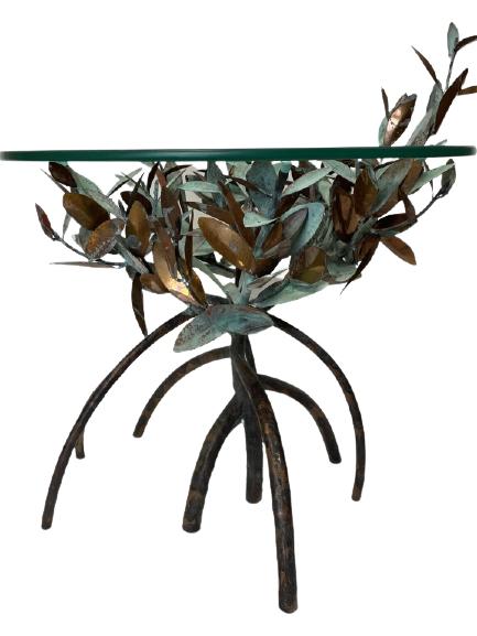 L.V. JONES COPPER MANGROVE TABLE 20" (1 of 8)