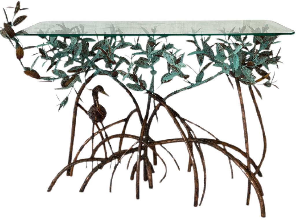 L.V. JONES COPPER MANGROVE TABLE 29" (1 of 9)
