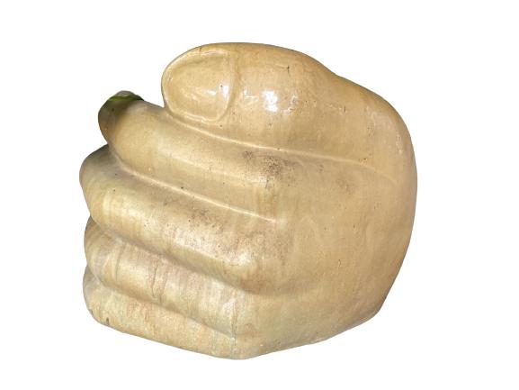 LARGE VINTAGE CERAMIC HAND GARDEN PLANTER 22" (1 of 4)