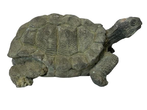 VINTAGE METAL TURTLE GARDEN STATUE (1 of 3)