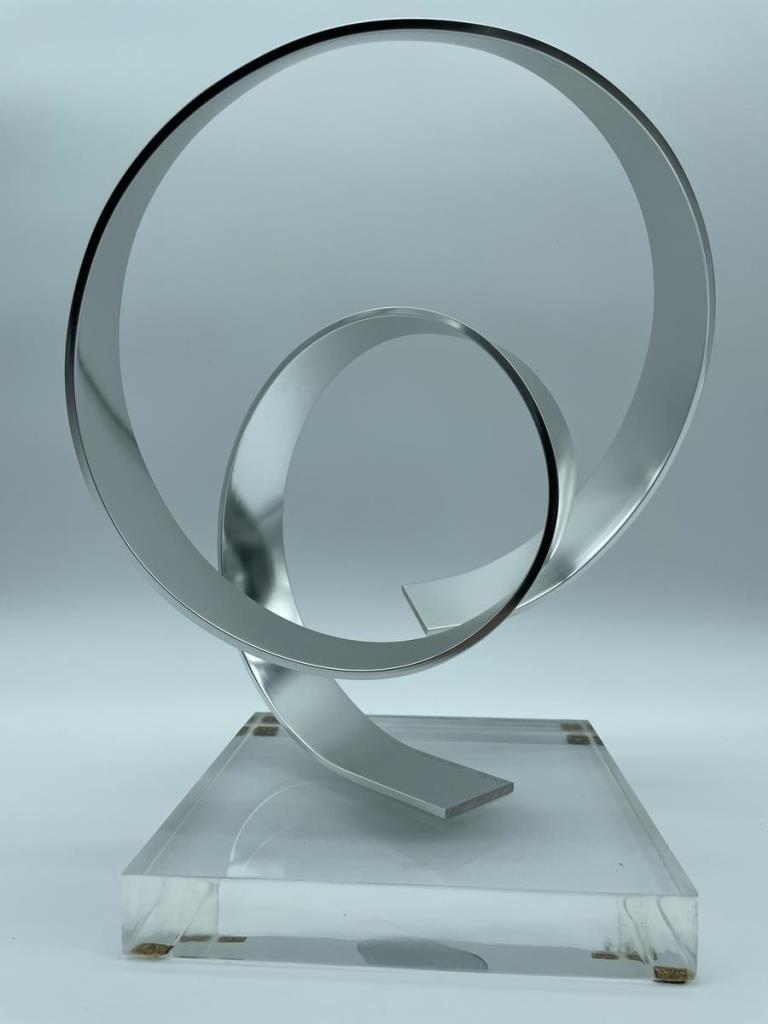 VINTAGE DAN MURPHY ANONDIZED ALUMINUM SCULPTURE (1 of 4)