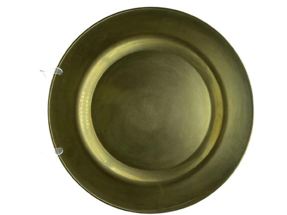 VINTAGE LARGE BRASS DISPLAY PLATE 23" (1 of 3)