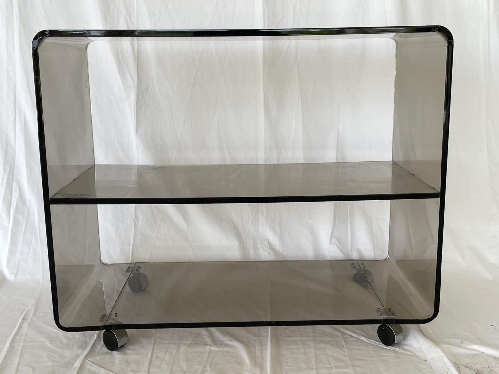 MID MOD  AKKO LUCITE THREE TIER SERVING BAR CART (1 of 7)