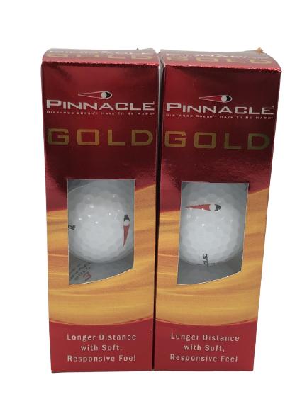 NIB SET/6 PINNACLE GOLD GOLF BALLS (1 of 3)