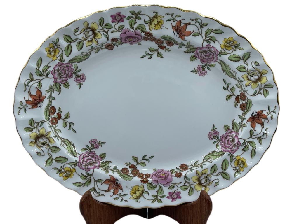 SPODE FLORAL TAPESTRY OVAL LARGE SERVING PLATTER (1 of 4)