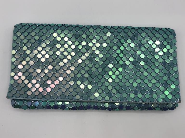 VINTAGE URBAN EXPRESSIONS AQUA MESH BAG 9" (1 of 6)