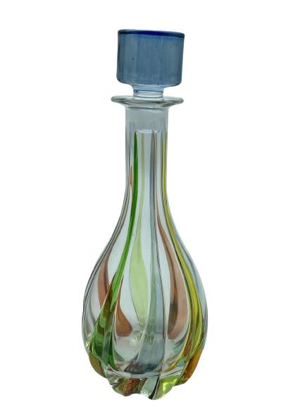 VITTORIO ZECHIN MURANO GLASS DECANTER 12" (1 of 3)