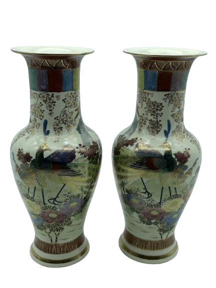 PAIR OF "ANDREA"  BY SADEK VASES 14.5" (1 of 5)