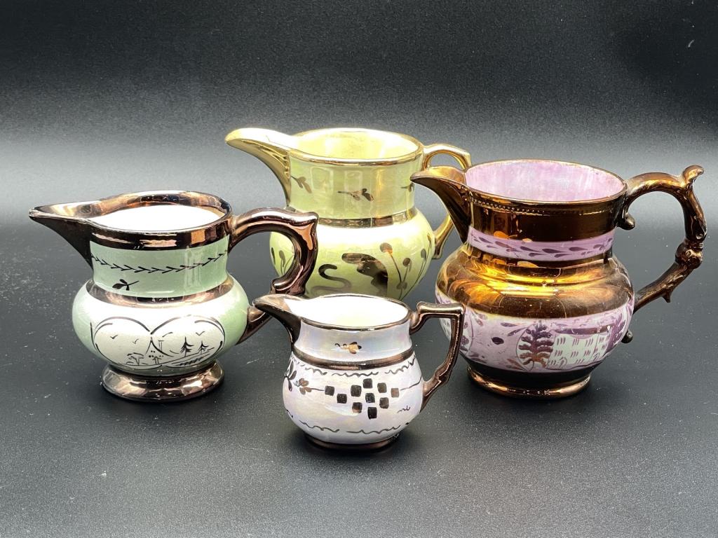 ASSORTED VINTAGE BAVARIAN STYLE CREAMERS 7" (1 of 9)