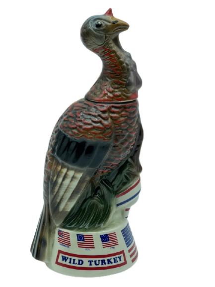 VINTAGE  WILD TURKEY #5 WITH FLAGS DECANTER (1 of 5)