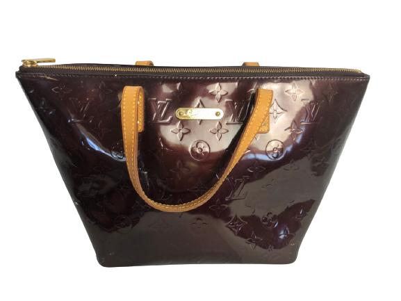 LOUIS VUITTON AMARANTE VERNIS BELLEVUE HANDBAG (1 of 5)