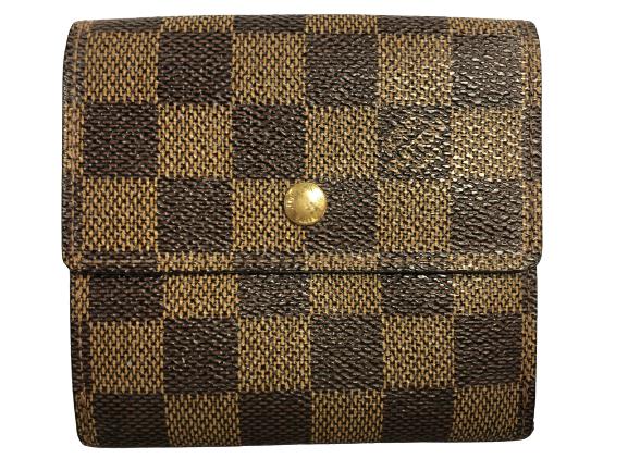 LOUIS VUITTON BROWN CANVAS ELISE WALLET (1 of 4)