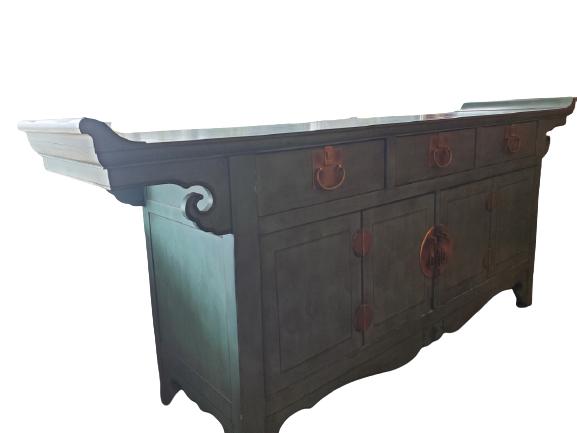 ASIAN STYLE CHINOISERIE CONSOLE SIDEBOARD BUFFET (1 of 6)
