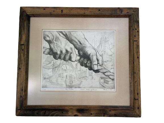 ROSELLE H. OSK ETCHING "THE SAILOR" 67/100 (1 of 4)