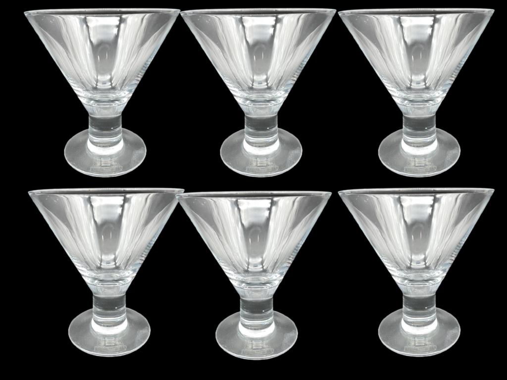 SET OF 6 STEUBEN STYLE WATER GLASSES (1 of 2)
