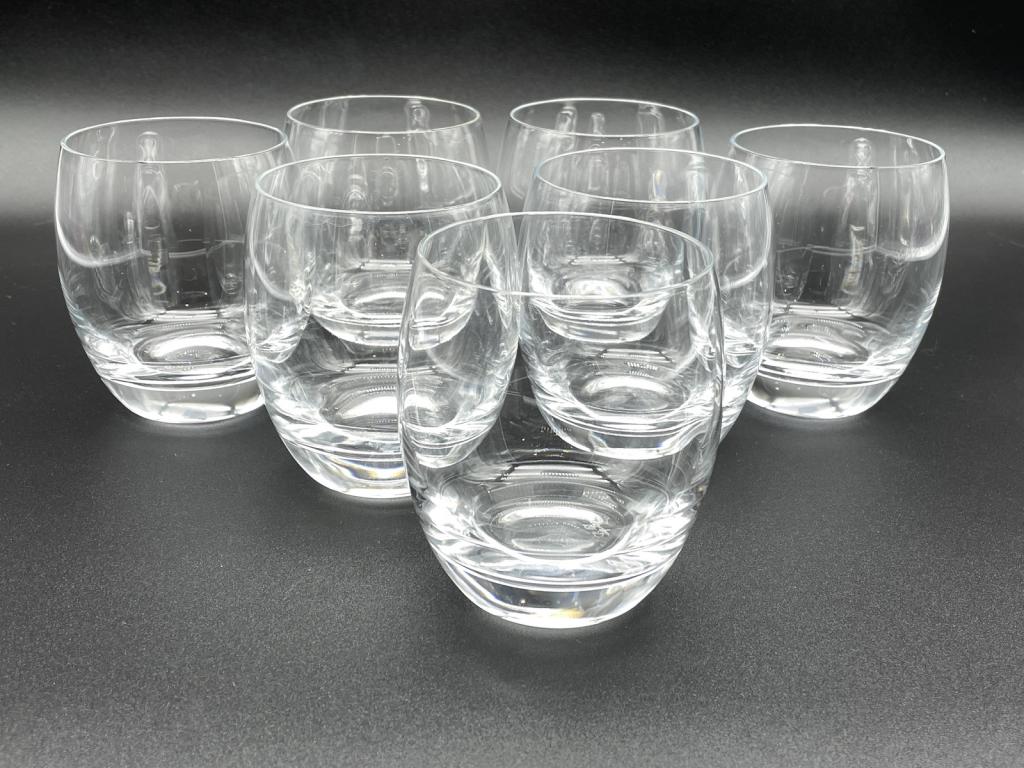7 VINTAGE 1970'S  LUIGI BORMIOLI STEMLESS GLASSES (1 of 2)