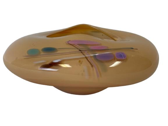 VINTAGE MURANO STYLE ART GLASS VASE 6" (1 of 5)