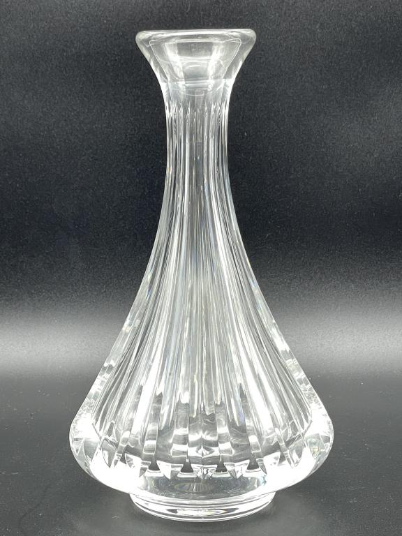 VINTAGE ST. LOUIS CRYSTAL GLASS VASE 10" (1 of 4)